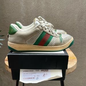 Gucci Screener Off white leather sneakers